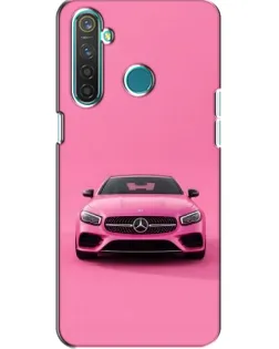 Чохол для Realme 5 Pro з картинкою «Рожевий Mercedes AMG»