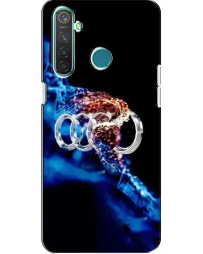 Чехол для Realme 5 Pro с картинкой «Энергия лого Audi»