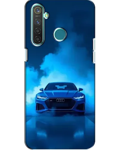 Чехол для Realme 5 Pro с картинкой «Audi — голубая энергия»