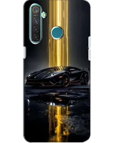 Чохол для Realme 5 Pro з картинкою «Нічний Lamborghini драйв»