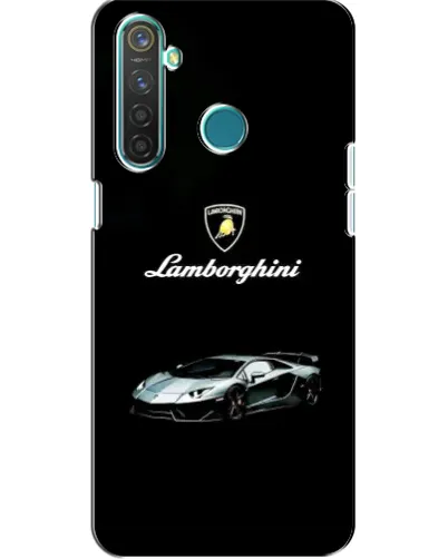 Чохол для Realme 5 Pro з картинкою «Логотип Lamborghini класика»