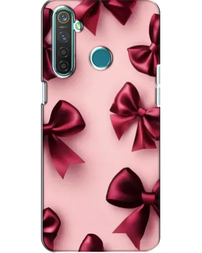 Чехол для Realme 5 Pro с картинкой «Бордовый атлас»