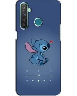 Чехол для Realme 5 Pro с картинкой «Музыкальный Stitch»