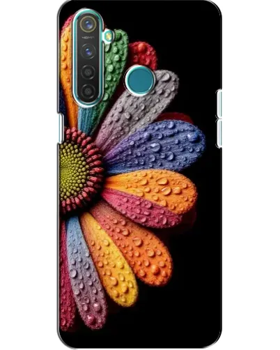Чехол для Realme 5 Pro с картинкой «Радужный цветок»