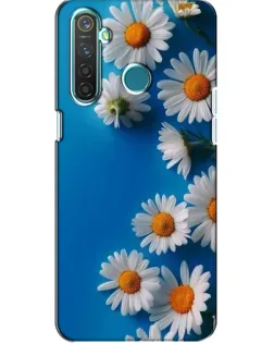 Чехол для Realme 5 Pro с картинкой «Белоснежные маргаритки»
