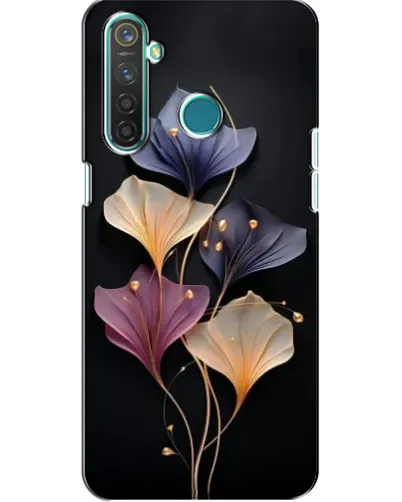 Чехол для Realme 5 Pro с картинкой «Лиловые цветы грации»