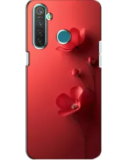 Чехол для Realme 5 Pro с картинкой «Маковые соцветия»
