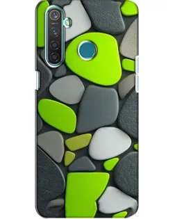 Чохол для Realme 5 Pro з картинкою «Яскрава неонова галька»
