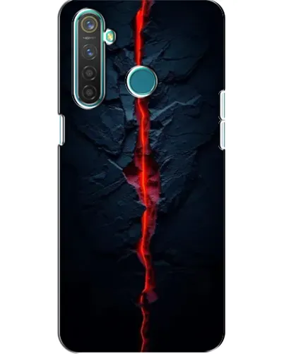 Чохол для Realme 5 Pro з картинкою «Червона лавова тріщина»
