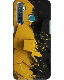 Чохол для Realme 5 Pro з картинкою «Золоті уламки геометрії»