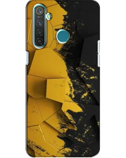 Чохол для Realme 5 Pro з картинкою «Золоті уламки геометрії»