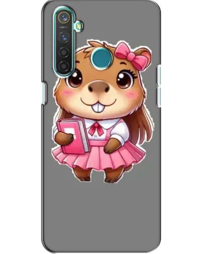Чехол для Realme 5 Pro с картинкой «Девочка капибара»