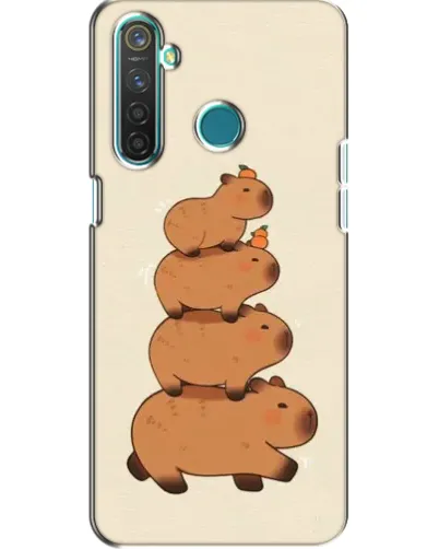 Чехол для Realme 5 Pro с картинкой «Башня из капибар»