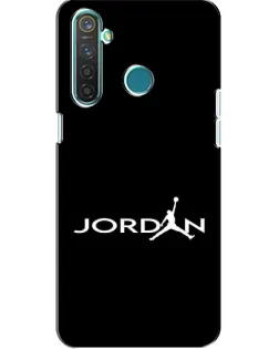 Чехол для Realme 5 с картинкой «Jordan White Logo»