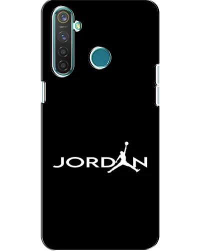 Чехол для Realme 5 с картинкой «Jordan White Logo»