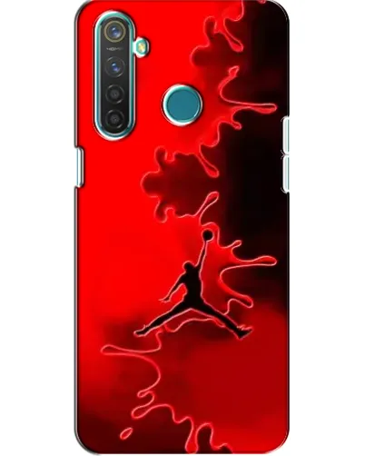 Чехол для Realme 5 с картинкой «Jordan Red Smoke»