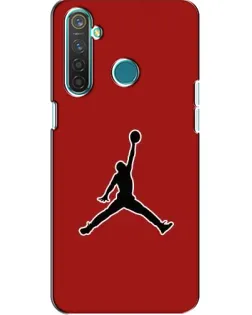 Чехол для Realme 5 с картинкой «Jordan Red Back»
