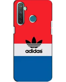 Чехол для Realme 5 с картинкой «Ретро блоки Adidas»