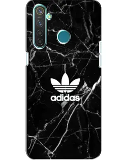 Чехол для Realme 5 с картинкой «Белый мрамор Adidas»