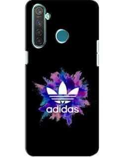 Чехол для Realme 5 с картинкой «Взрыв красок Adidas»