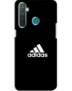 Чехол для Realme 5 с картинкой «Черная классика Adidas»