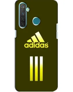 Чехол для Realme 5 с картинкой «Оливковый градиент Adidas»