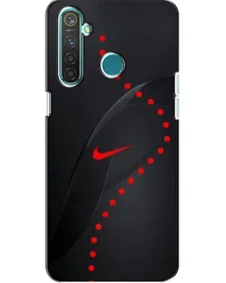 Чехол для Realme 5 с картинкой «Абстрактный дизайн Nike»
