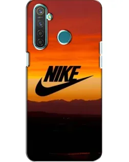 Чехол для Realme 5 с картинкой «Nike — вечерний горизонт»