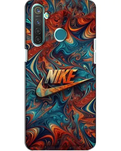Чехол для Realme 5 с картинкой «Nike в абстракции» Чехол для Realme 5 с картинкой «Nike в абстракции»