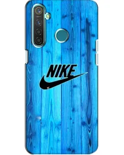 Чехол для Realme 5 с картинкой «Голубое дерево Nike»