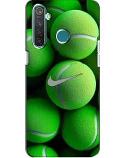 Чехол для Realme 5 с картинкой «Теннисные мячи Найк»