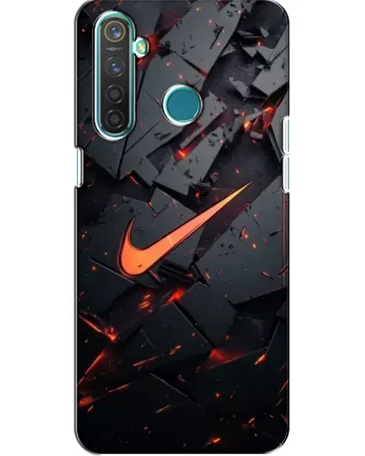 Чехол для Realme 5 с картинкой «Nike — эффект разломов» Чехол для Realme 5 с картинкой «Nike — эффект разломов»