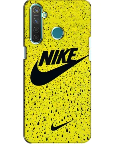 Чехол для Realme 5 с картинкой «Желтый текстурный Nike» Чехол для Realme 5 с картинкой «Желтый текстурный Nike»