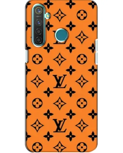 Чехол для Realme 5 с картинкой «Оранжевый стиль LV»