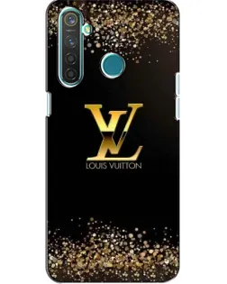 Чехол для Realme 5 с картинкой «LV — золотые искры»