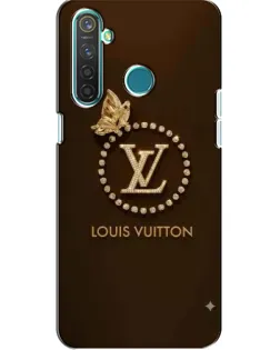 Чехол для Realme 5 с картинкой «LV — золотая печать»