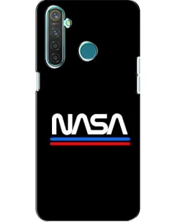 Чехол для Realme 5 с картинкой «NASA — классика Red Blue»