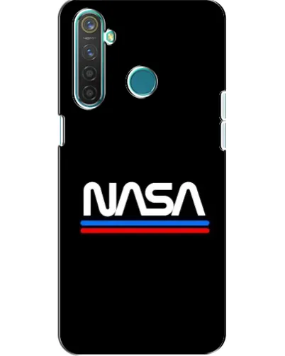 Чехол для Realme 5 с картинкой «NASA — классика Red Blue» Чехол для Realme 5 с картинкой «NASA — классика Red Blue»