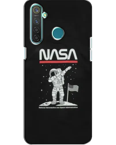 Чехол для Realme 5 с картинкой «NASA — шагаем по Луне» Чехол для Realme 5 с картинкой «NASA — шагаем по Луне»