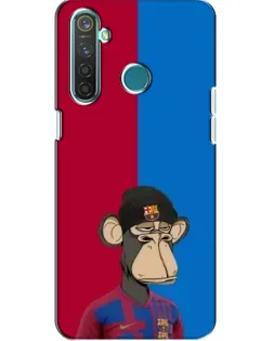 Чехол для Realme 5 с картинкой «Bored Ape — фанат Барсы»