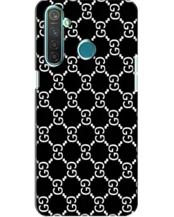 Чехол для Realme 5 с картинкой «Gucci — сетчатый паттерн»