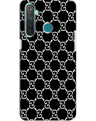 Чехол для Realme 5 с картинкой «Gucci — сетчатый паттерн»