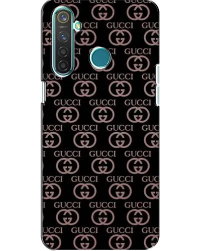 Чехол для Realme 5 с картинкой «Классическая монограмма Gucci»