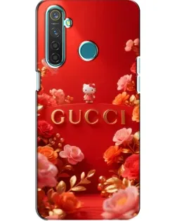 Чехол для Realme 5 с картинкой «Gucci — золотой сад»