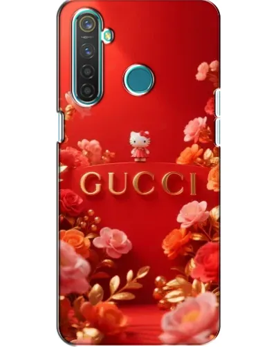 Чехол для Realme 5 с картинкой «Gucci — золотой сад»