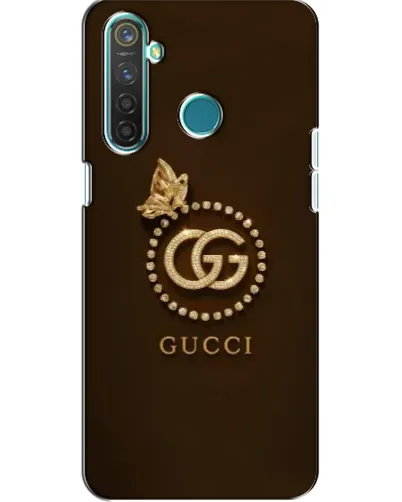 Чехол для Realme 5 с картинкой «Gucci — золотая бабочка»