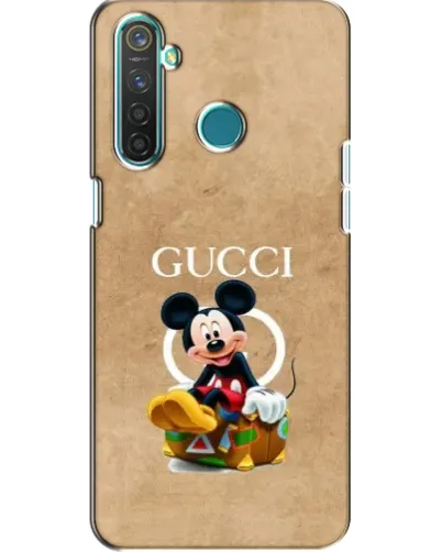 Чехол для Realme 5 с картинкой «Микки Маус Gucci — крафт»
