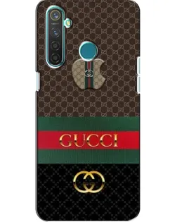 Чехол для Realme 5 с картинкой «Gucci — брендированный десерт»