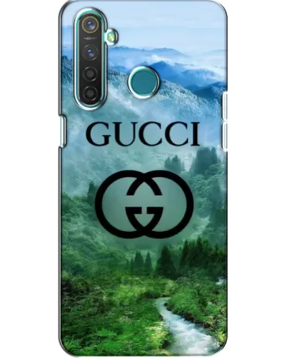 Чехол для Realme 5 с картинкой «Gucci — горный пейзаж»