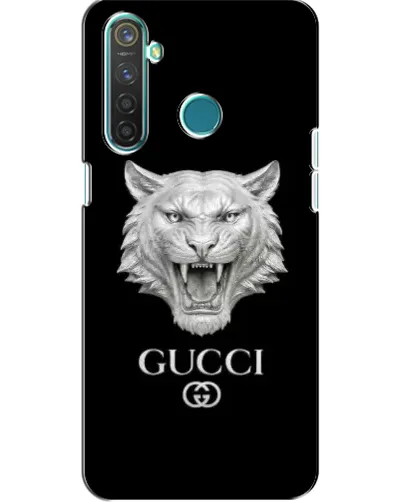Чохол для Realme 5 з картинкою «Gucci — срібний лев» Чохол для Realme 5 з картинкою «Gucci — срібний лев»